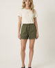 Modenaire Modenaire Eyelet Embroidered Shorts with Drawstring Waist and Scalloped Hems - 3
