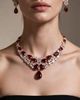 Modenaire Modenaire Floral Statement Necklace And Drop Earring Set - 2
