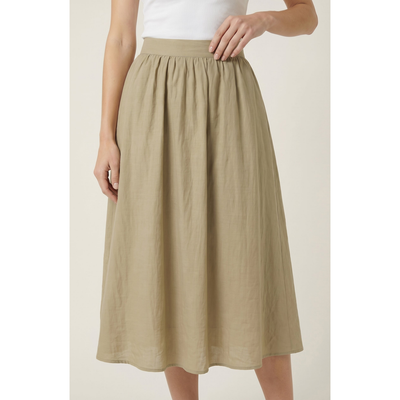 Modenaire Modenaire Flowy Midi A Line Skirt