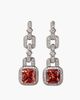 Modenaire Modenaire Geometric Linked Square Statement Drop Earrings - 1