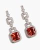 Modenaire Modenaire Geometric Linked Square Statement Drop Earrings - 4
