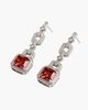 Modenaire Modenaire Geometric Linked Square Statement Drop Earrings - 5