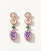 Modenaire Modenaire Geometric Linked Statement Drop Earrings - 1