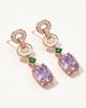 Modenaire Modenaire Geometric Linked Statement Drop Earrings - 3