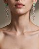 Modenaire Modenaire Gold Tone Crystal Geometric Cascading Statement Drop Earrings - 2