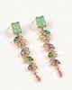 Modenaire Modenaire Gold Tone Crystal Geometric Cascading Statement Drop Earrings - 5
