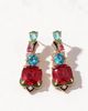 Modenaire Modenaire Gold Tone Crystal Geometric Statement Drop Earrings - 1