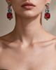 Modenaire Modenaire Gold Tone Crystal Geometric Statement Drop Earrings - 2