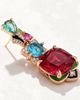 Modenaire Modenaire Gold Tone Crystal Geometric Statement Drop Earrings - 4