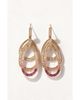 Modenaire Modenaire Layered Teardrop Dangle Statement Earrings - 1