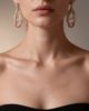 Modenaire Modenaire Layered Teardrop Dangle Statement Earrings - 2