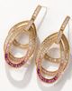 Modenaire Modenaire Layered Teardrop Dangle Statement Earrings - 3