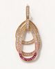 Modenaire Modenaire Layered Teardrop Dangle Statement Earrings - 4