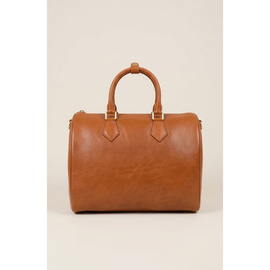 Modenaire Modenaire Leather Boston Bag with Top Handles