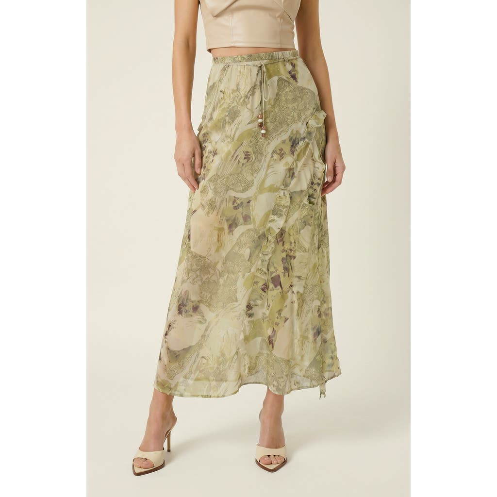 Modenaire Modenaire Midi Ruffle Skirt