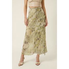 Modenaire Modenaire Midi Ruffle Skirt