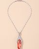 Modenaire Modenaire Oval Crystal Pendant Necklace - 1
