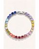 Modenaire Modenaire Oval Crystal Tennis Bracelet With Faceted Stones - 1