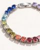 Modenaire Modenaire Oval Crystal Tennis Bracelet With Faceted Stones - 3
