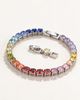 Modenaire Modenaire Oval Crystal Tennis Bracelet With Faceted Stones - 4