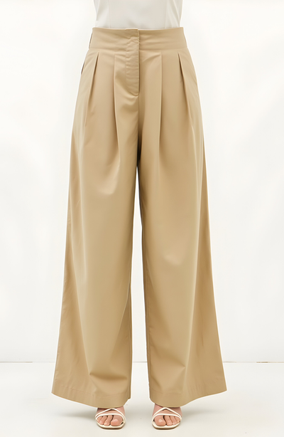 Modenaire Modenaire Pleated Wide-Leg Trousers