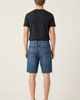 Modenaire Modenaire Relaxed Fit Washed Denim Shorts with Utility Pockets - 2