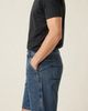 Modenaire Modenaire Relaxed Fit Washed Denim Shorts with Utility Pockets - 3