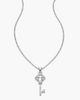 Modenaire Modenaire Rhinestone Key Pendant Necklace - 2
