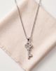 Modenaire Modenaire Rhinestone Key Pendant Necklace - 5