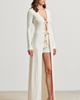 Modenaire Modenaire Ribbed Knit Longline Cardigan and Matching Shorts Vacation Set - 3