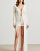 Modenaire Modenaire Ribbed Knit Longline Cardigan and Matching Shorts Vacation Set - 5