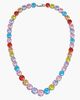 Modenaire Modenaire Round Crystal Tennis Style Statement Necklace - 1