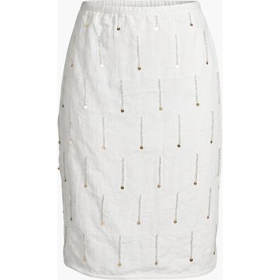 Modenaire Modenaire Sequined Beaded Embellished Mini Skirt