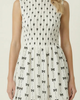 Modenaire Modenaire Sleeveless Bow Motif Smocked Mini Dress - 3