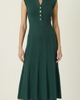 Modenaire Modenaire Sleeveless Collared Knit Midi Dress - 3
