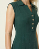 Modenaire Modenaire Sleeveless Collared Knit Midi Dress - 4