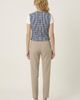 Modenaire Modenaire Sleeveless Gingham Button Front Top with Waist Tie - 2