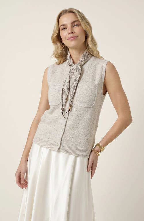 Modenaire Modenaire Soft Knit Sleeveless Cardigan Vest
