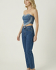 Modenaire Modenaire Strapless Denim Heart Shaped Panel Corset Top - 3