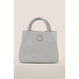 Modenaire Modenaire Structured Circular Detail Top Handle Bag