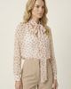 Modenaire Modenaire Summer Polka Dot Tie Neck Long Sleeve Blouse - 2