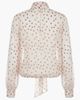 Modenaire Modenaire Summer Polka Dot Tie Neck Long Sleeve Blouse - 5