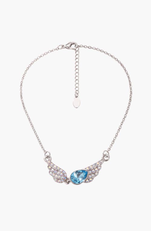 Modenaire Modenaire Teardrop Angel Wing Pendant Necklace