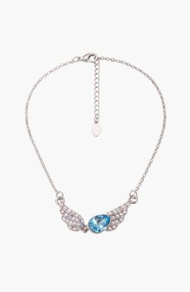 Modenaire Modenaire Teardrop Angel Wing Pendant Necklace