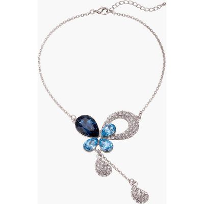 Modenaire Modenaire Teardrop Crystal Pendant Necklace