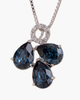 Modenaire Modenaire Teardrop Trio Cluster Pendant Necklace - 3