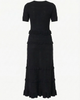 Modenaire Modenaire Textured Ruffle Trim Knit Midi Dress - 2