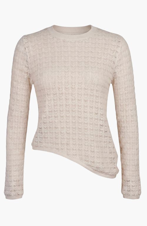 Modenaire Modenaire Textured Sheer Knit Top