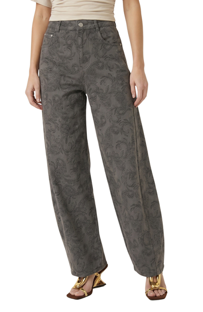 Modenaire Modenaire Textured Wide Leg Pants