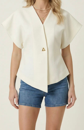 Modenaire Modenaire Textured Wrap Top